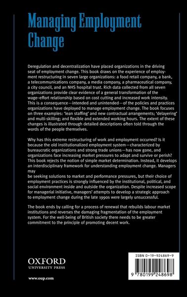 Produktbild: Managing Employment Change