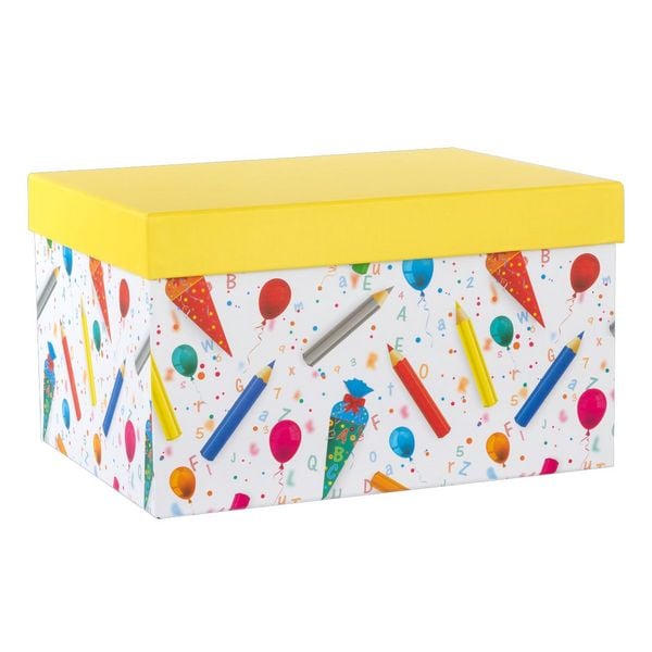 Produktbild: Idena Geschenkbox Stifte & Schult&uuml;te 31x24x18cm