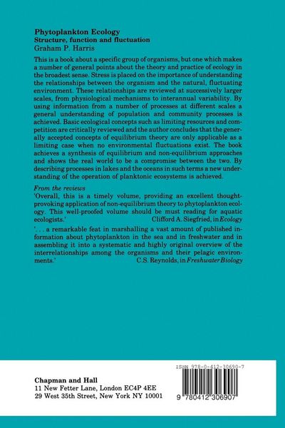 Produktbild: Phytoplankton Ecology