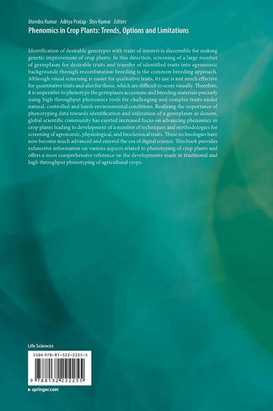 Produktbild: Phenomics in Crop Plants: Trends, Options and Limitations