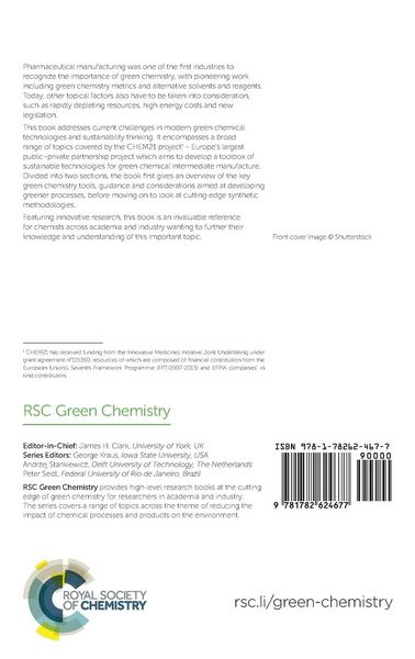 Produktbild: Green and Sustainable Medicinal Chemistry