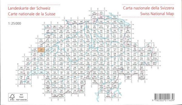 Produktbild: Swisstopo 1 : 25 000 Travers