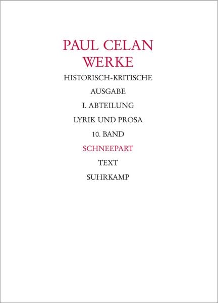 Produktbild: Werke. Historisch-kritische Ausgabe. I. Abteilung: Lyrik und Prosa