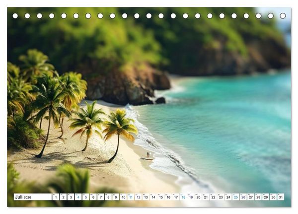 Produktbild: Die Welt in Klein (Tischkalender 2026 DIN A5 quer), CALVENDO Monatskalender