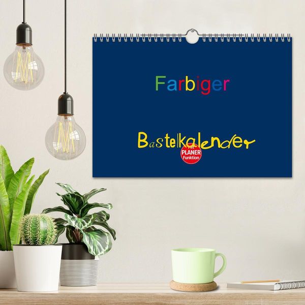 Produktbild: Farbiger Bastelkalender (Wandkalender 2026 DIN A4 quer), CALVENDO Monatskalender