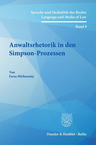 Produktbild: Anwaltsrhetorik in den Simpson-Prozessen