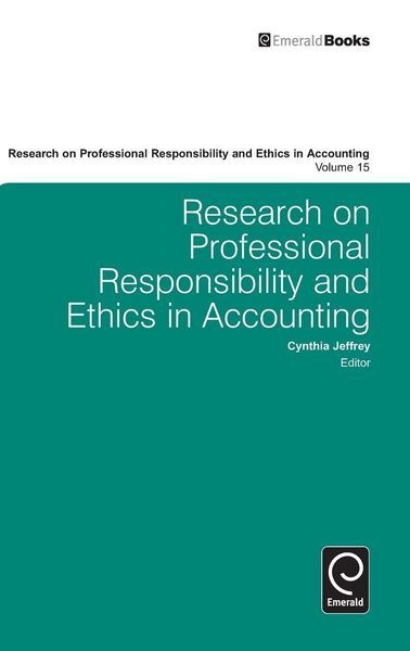 Produktbild: Research on Professional Responsibility and Ethics in Accounting