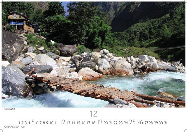 Produktbild: Nepal Kalender 2027 &ndash; Wandkalender | Fotokalender Asien 35x50cm Grosses Format - Atemberaubende Fotos der Himalaya-Gipfel, Tempel und heiligen St&auml;tten Nepals