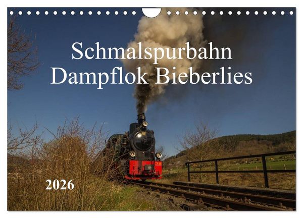 Produktbild: Schmalspurbahn Dampflok Bieberlies (Wandkalender 2026 DIN A4 quer), CALVENDO Monatskalender