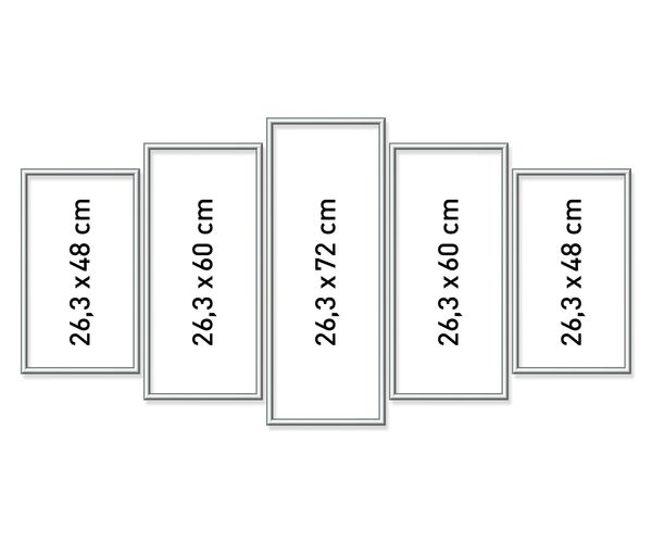 Produktbild: MNZ - Alurahmen Polyptychon Silber