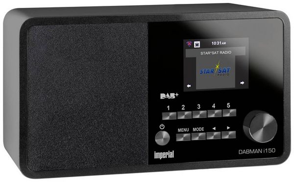 Produktbild: Imperial DABMAN i150 Internet Tischradio Internet, DAB+, UKW USB, WLAN, LAN, Internetradio Schwarz