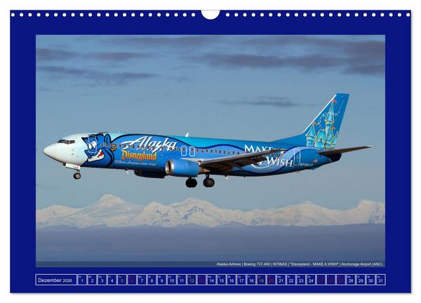 Produktbild: Bunte Airliner (Wandkalender 2026 DIN A3 quer), CALVENDO Monatskalender