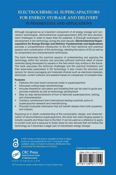 Produktbild: Electrochemical Supercapacitors for Energy Storage and Delivery
