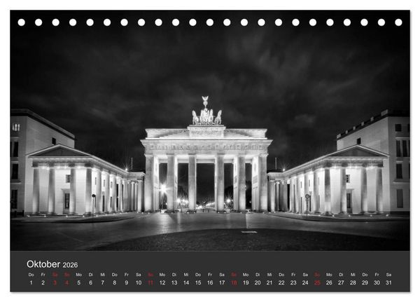 Produktbild: URBANE FOTOGRAFIE Zw&ouml;lf klassische Impressionen (Tischkalender 2026 DIN A5 quer), CALVENDO Monatskalender