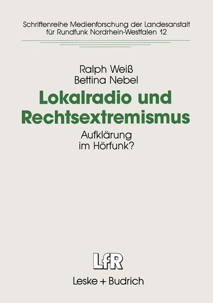 Produktbild: Lokalradio und Rechtsextremismus