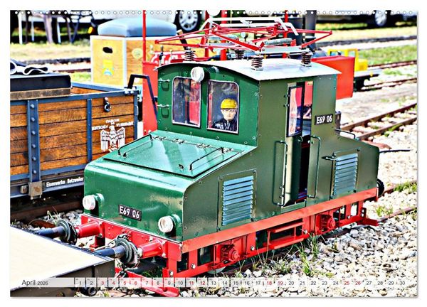 Produktbild: Modell-Lokomotiven beim Dampfmodellbau - Treffen in Bisingen (hochwertiger Premium Wandkalender 2026 DIN A2 quer), Kunstdruck in Hochglanz