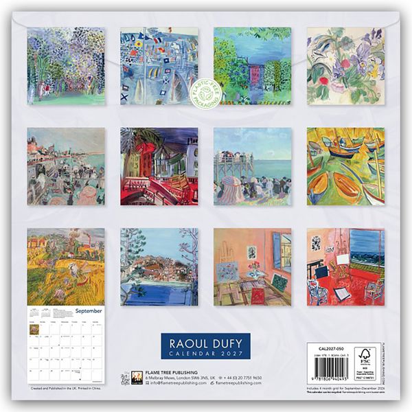 Produktbild: Raoul Dufy 2027 &ndash; Original Flame Tree Publishing-Kalender [Kalender]