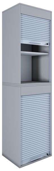 VCM Büroschrank | Aktenschrank mit Rollladen | Maße ca. H. 186 x B. 50 x T. 40 cm – Aktos XL