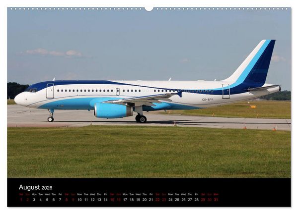 Produktbild: Bizjets (High Quality Premium Wall Calendar 2026 DIN A2 landscape),CALVENDO 12 Month Wall Calendar