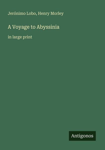 Produktbild: A Voyage to Abyssinia