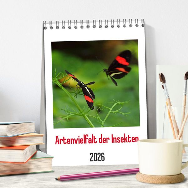 Produktbild: Artenvielfalt der Insekten (Tischkalender 2026 DIN A5 hoch), CALVENDO Monatskalender