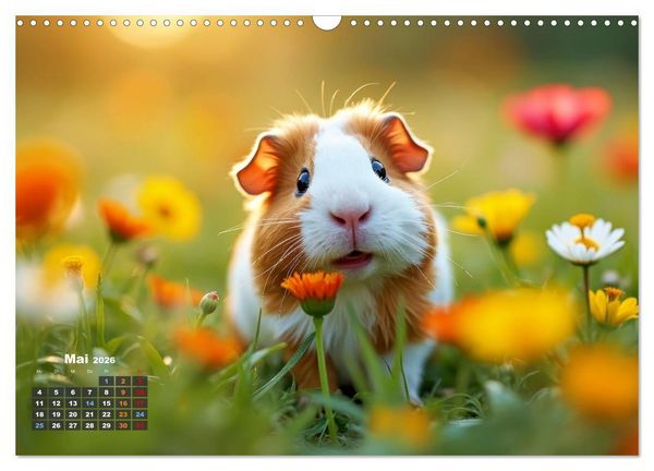 Produktbild: S&uuml;&szlig;e Meerschweinchen (Wandkalender 2026 DIN A3 quer), CALVENDO Monatskalender