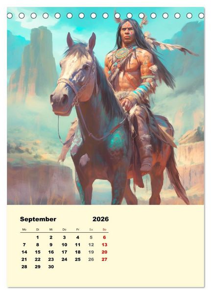 Produktbild: Indian Fantasy (Tischkalender 2026 DIN A5 hoch), CALVENDO Monatskalender