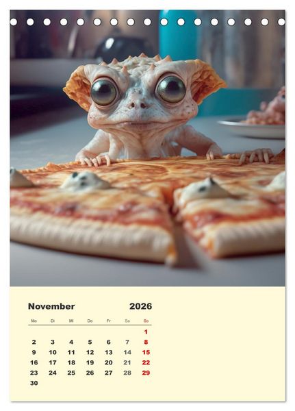 Produktbild: Kleine Gangster. Lustige Monster im Alltag (Tischkalender 2026 DIN A5 hoch), CALVENDO Monatskalender