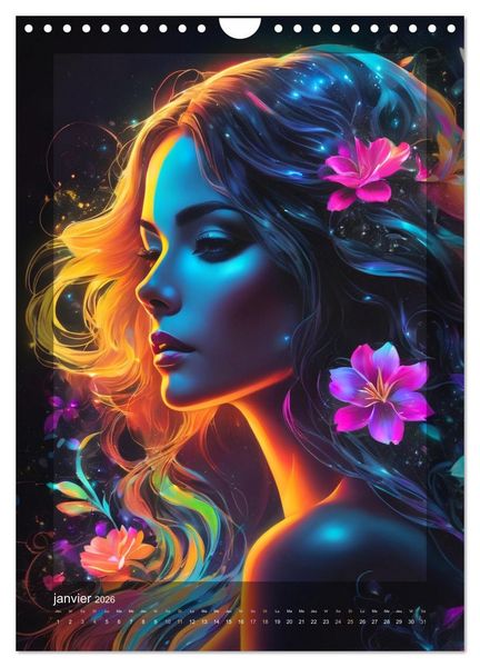 Produktbild: &Eacute;l&eacute;gance Lumineuse (Calendrier mural 2026 DIN A4 horizontal), CALVENDO calendrier mensuel