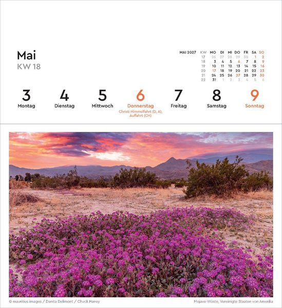 Produktbild: Farben der Erde - KUNTH Postkartenkalender 2027