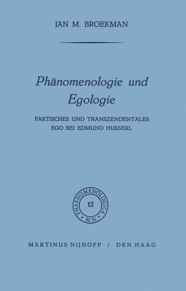 Produktbild: Ph&auml;nomenologie und Egologie
