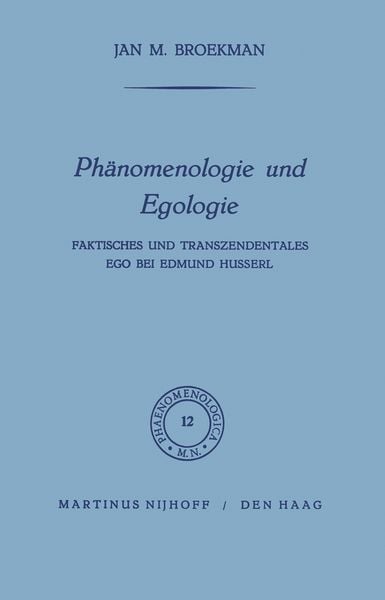 Produktbild: Ph&auml;nomenologie und Egologie