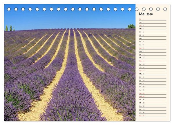 Produktbild: Verzaubernde Provence (Tischkalender 2026 DIN A5 quer), CALVENDO Monatskalender
