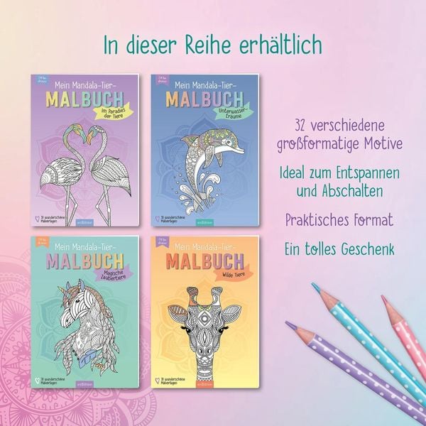 Produktbild: Mein Mandala-Tier-Malbuch &ndash; Im Paradies der Tiere