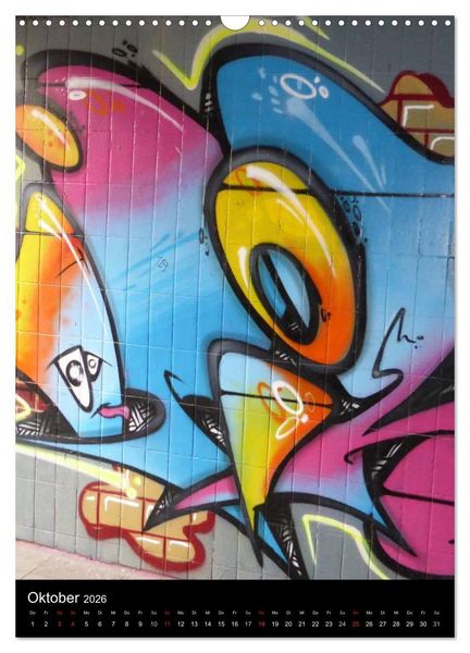 Produktbild: KA- GRAFFITI (Wandkalender 2026 DIN A3 hoch), CALVENDO Monatskalender