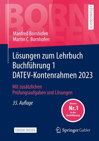Produktbild: L&ouml;sungen zum Lehrbuch Buchf&uuml;hrung 1 DATEV-Kontenrahmen 2023