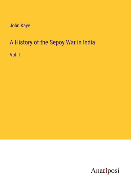 Produktbild: A History of the Sepoy War in India