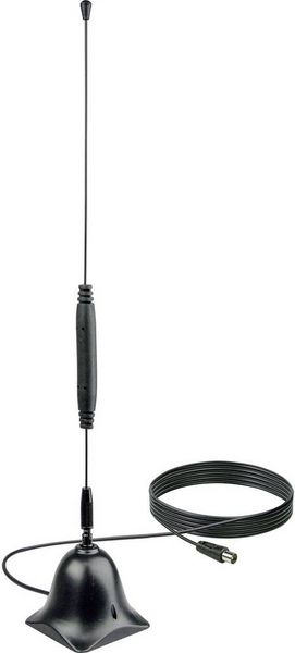Produktbild: Schwaiger ANT04DTA 031 Aktive DVB-T/T2-Stabantenne Innenbereich Verst&auml;rkung: 22 dB Schwarz