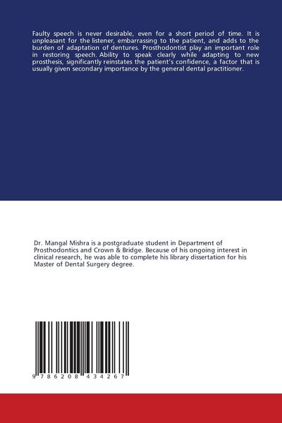 Produktbild: Prosthodontics Consideration Of Phonetics