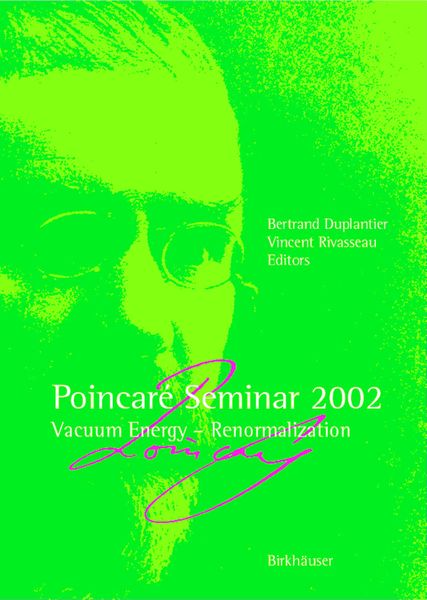 Produktbild: Poincar&eacute; Seminar 2002