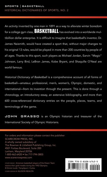 Produktbild: Historical Dictionary of Basketball