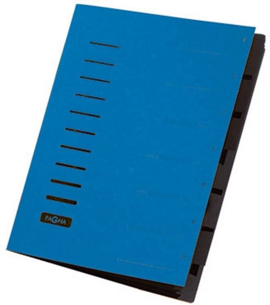 Produktbild: Pagna 1554277 Ordnungsmappe Blau DIN A4 Pressspankarton Anzahl der F&auml;cher: 7