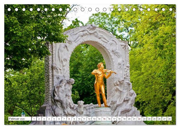 Produktbild: Sch&ouml;ne Gr&uuml;&szlig;e aus Wien (Tischkalender 2026 DIN A5 quer), CALVENDO Monatskalender