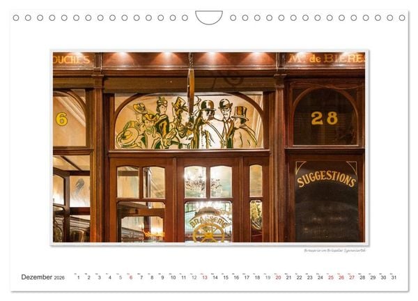 Produktbild: Emotionale Momente: Br&uuml;ssel - Hauptstadt Europas (Wandkalender 2026 DIN A4 quer), CALVENDO Monatskalender