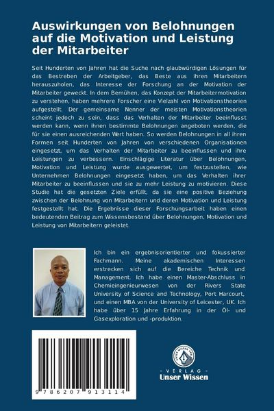 Produktbild: Auswirkungen von Belohnungen auf die Motivation und Leistung der Mitarbeiter