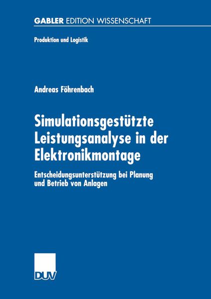 Produktbild: Simulationsgest&uuml;tzte Leistungsanalyse in der Elektronikmontage