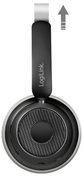 Produktbild: LogiLink BT0072 Over Ear Kopfh&ouml;rer Bluetooth&reg; Schwarz