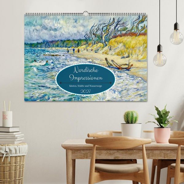 Produktbild: Nordische Impressionen - K&uuml;sten, St&auml;dte und Wasserwege (Wandkalender 2027 DIN A2 quer), CALVENDO Monatskalender