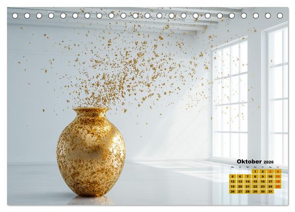 Produktbild: Wir schenken uns nichts zu Weihnachten - Kunst Geschenkkalender (Tischkalender 2026 DIN A5 quer), CALVENDO Monatskalender