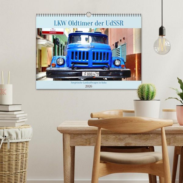 Produktbild: LKW Oldtimer der UdSSR - Sowjetische Lastkraftwagen in Kuba (Wandkalender 2026 DIN A3 quer), CALVENDO Monatskalender